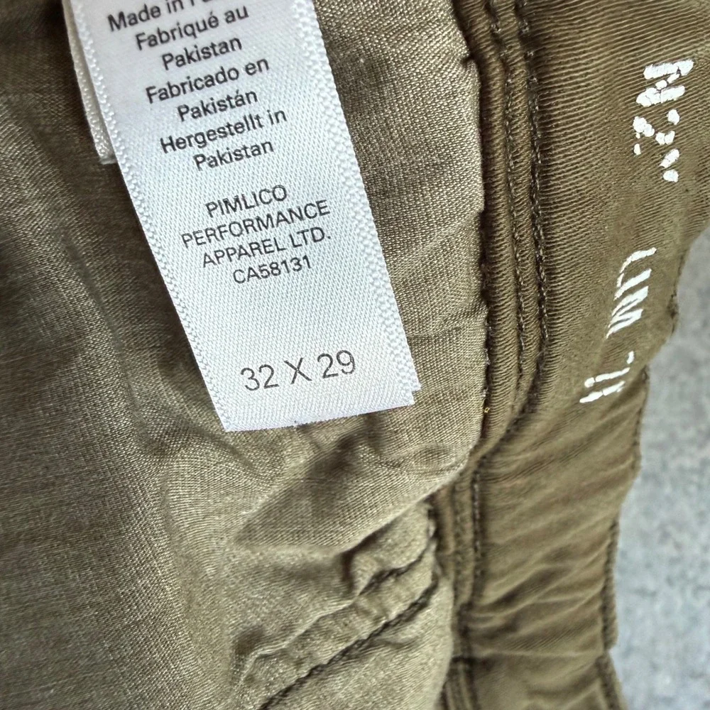 DUER No Sweat Jogger Mens 32x29 Olive Green Slim Performance Pants MJNS1100
